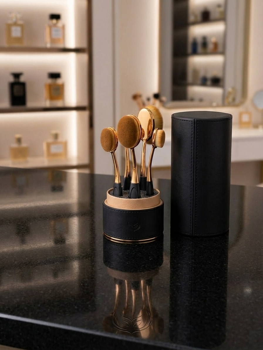 Lcosmetic Oval Makeup Brush Set