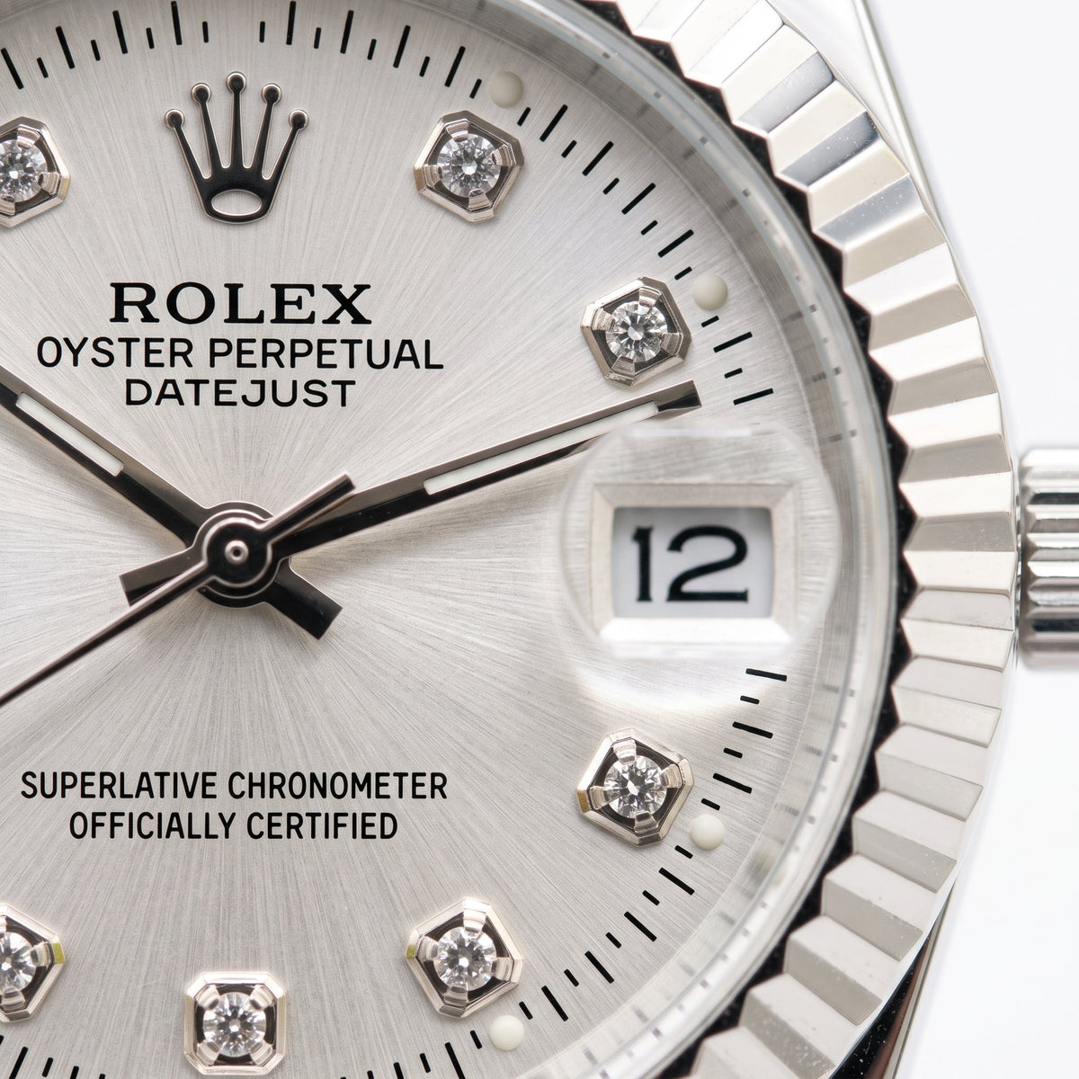 Premium Women's Datejust Watch – Silver Dial, Fluted Bezel & Jubilee Bracelet