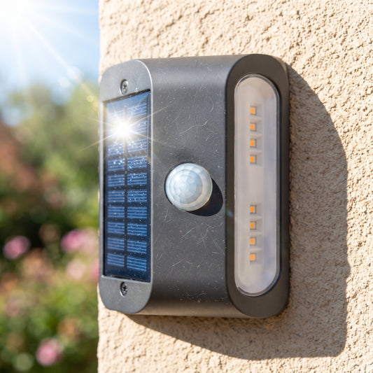 Solar Motion Sensor Wall Light – Waterproof Outdoor LED Light with Auto On/Off